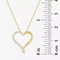 Yes, Please! Womens Lab Created White Sapphire Pendant