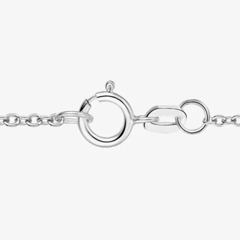 Yes, Please! Womens Genuine Blue Topaz Sterling Silver Oval Pendant