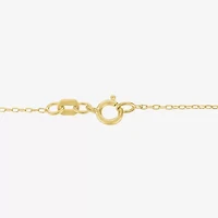 Yes, Please! Womens Lab Created White Sapphire Sterling Silver Cross 16 Inch Pendant Necklace