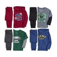 Okie Dokie Active Toddler & Little Boys Moisture Wicking Cuffed Regular Fit Jogger Pant