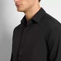 Van Heusen All Way Stretch Performance Mens Long Sleeve Slim Fit Button-Down Shirt