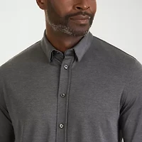Van Heusen Mens Long Sleeve Cuffed Classic Fit Button-Down Shirt