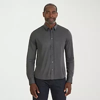 Van Heusen Mens Long Sleeve Cuffed Classic Fit Button-Down Shirt