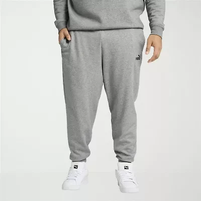 PUMA Essential Mens Drawstring Waist Regular Fit Big and Tall Fleece Active Jogger Pant