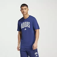 adidas Mens Crew Neck Short Sleeve Big and Tall Graphic T-Shirt