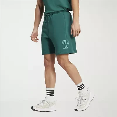 adidas Mens 7" Mid Rise Workout Shorts