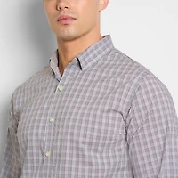 Van Heusen Cronbie Mens Long Sleeve Slim Fit Wrinkle Free Big and Tall Button-Down Shirt