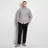 Van Heusen Cronbie Mens Long Sleeve Slim Fit Wrinkle Free Big and Tall Button-Down Shirt