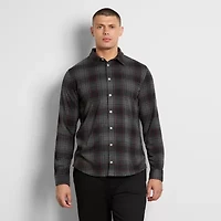 Van Heusen Performance Knit Mens Long Sleeve Regular Fit Stretch Fabric Big and Tall Button-Down Shirt