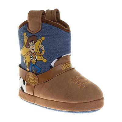 Josmo Pixar Toy Story Boys Woody Bootie Slippers