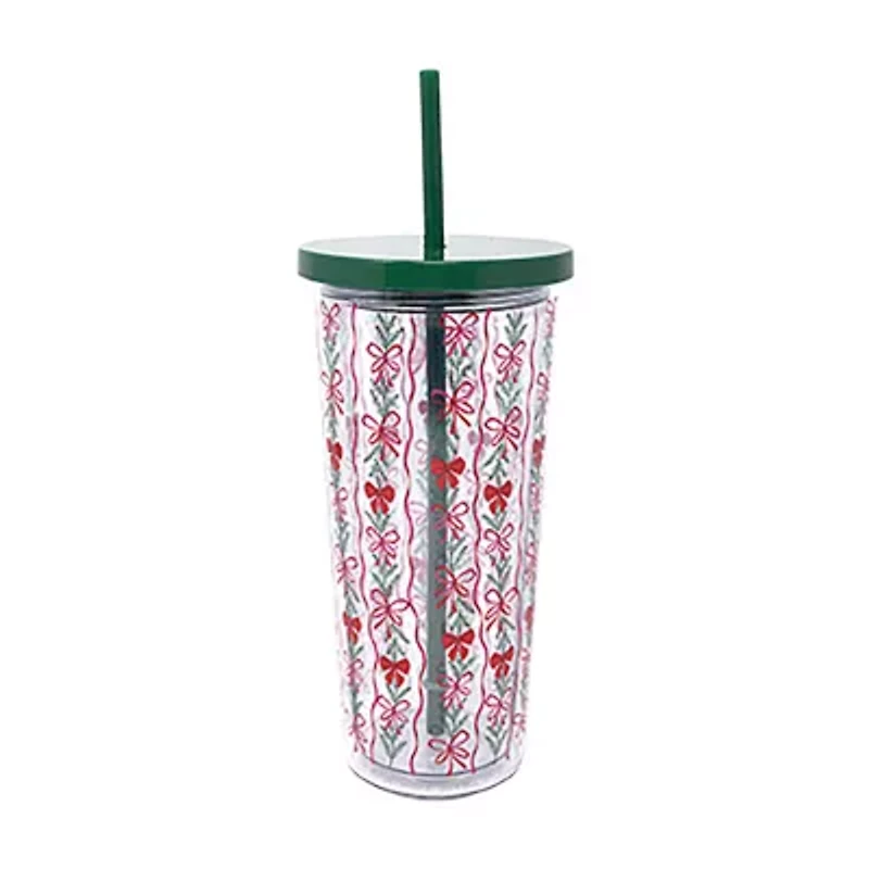 Martha Stewart Acrylic Tumbler with Straw