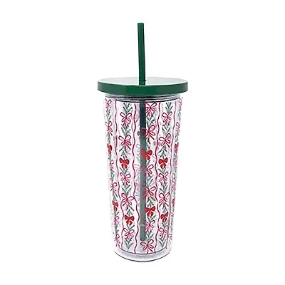 Martha Stewart Acrylic Tumbler with Straw