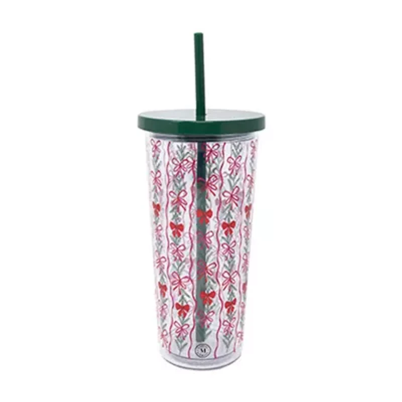 Martha Stewart Acrylic Tumbler with Straw