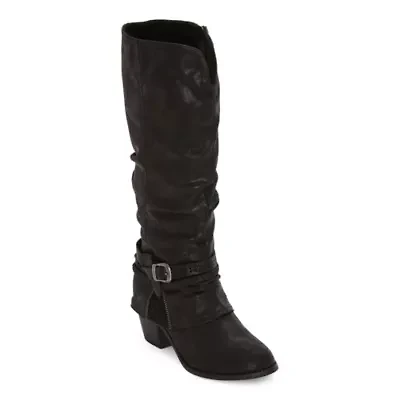 Pop Womens Carmel Block Heel Cowboy Boots