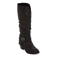Pop Womens Carmel Block Heel Cowboy Boots
