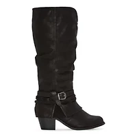 Pop Womens Carmel Block Heel Cowboy Boots