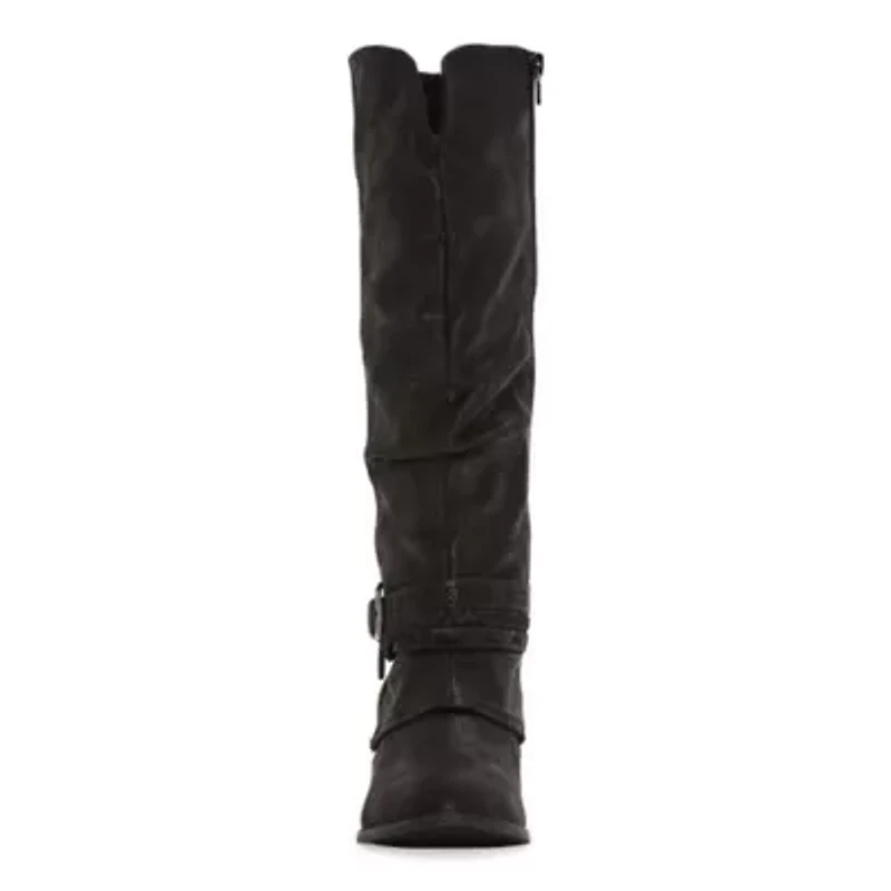 Pop Womens Carmel Block Heel Cowboy Boots