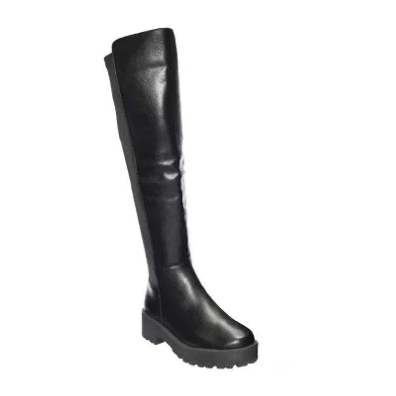 Dirty Laundry Womens Maybellene Chunky Heel Over the Knee Boots