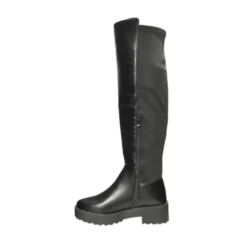 Dirty Laundry Womens Maybellene Chunky Heel Over the Knee Boots