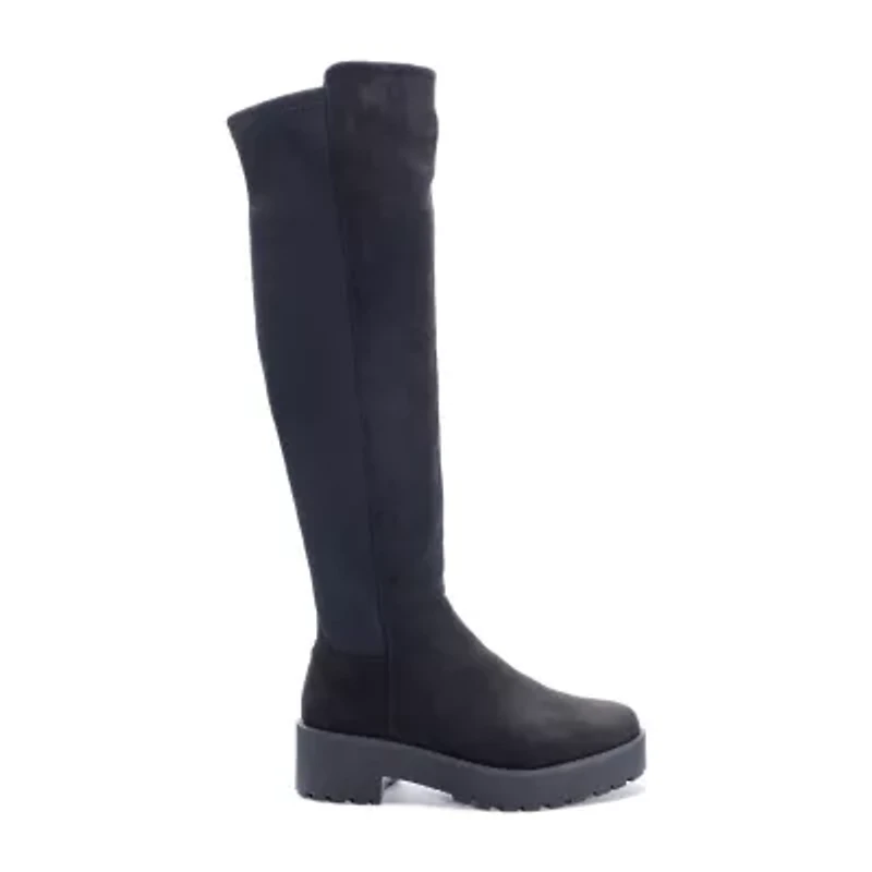 Dirty Laundry Womens Manhatten Flat Heel Over the Knee Boots