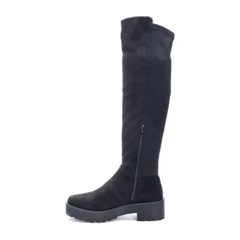 Dirty Laundry Womens Manhatten Flat Heel Over the Knee Boots