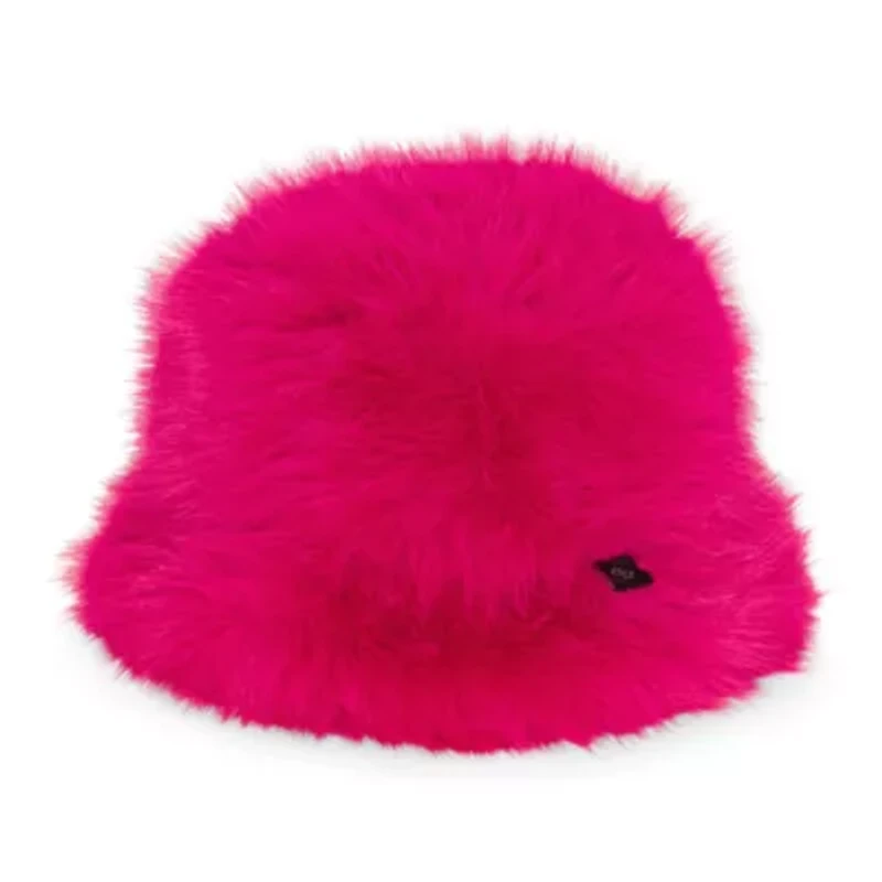 Nanette Lepore Fur Womens Bucket Hat