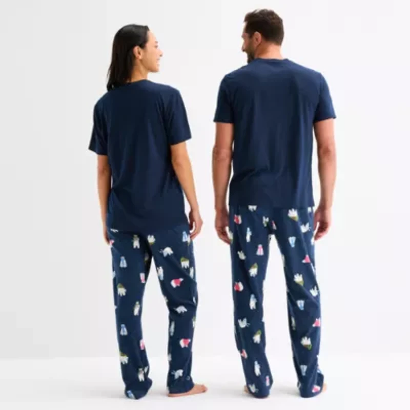 North Pole Trading Co. Unisex Adult Crew Neck Short Sleeve Matching Family Pajama Top