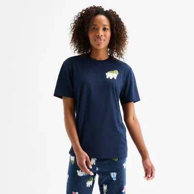 North Pole Trading Co. Polar Bear Unisex Adult Crew Neck Short Sleeve Matching Family Pajama Top