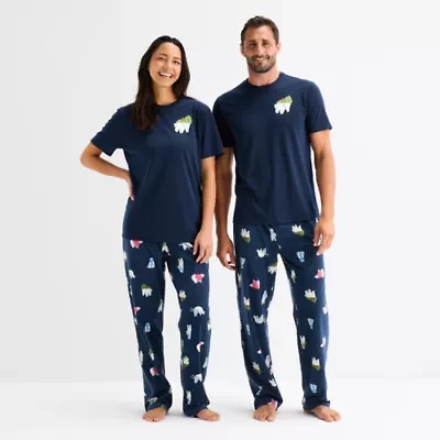 North Pole Trading Co. Unisex Adult Crew Neck Short Sleeve Matching Family Pajama Top