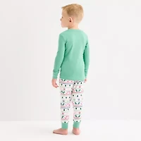 North Pole Trading Co. Very Merry Fairisle Toddler Boys Crew Neck Long Sleeve 2-pc. Matching Family Pajama Sets
