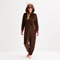 North Pole Trading Co. Unisex Adult Plush Hooded Long Sleeve Matching Family One Piece Pajama