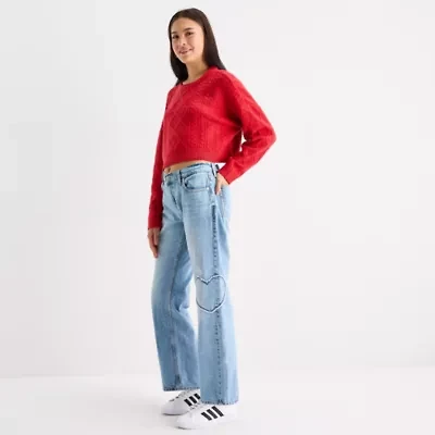 Arizona Juniors Womens Low Rise Straight Leg Jean
