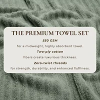 Linery Luxurious Cotton 6-pc. Quick Dry Bath Towel Set