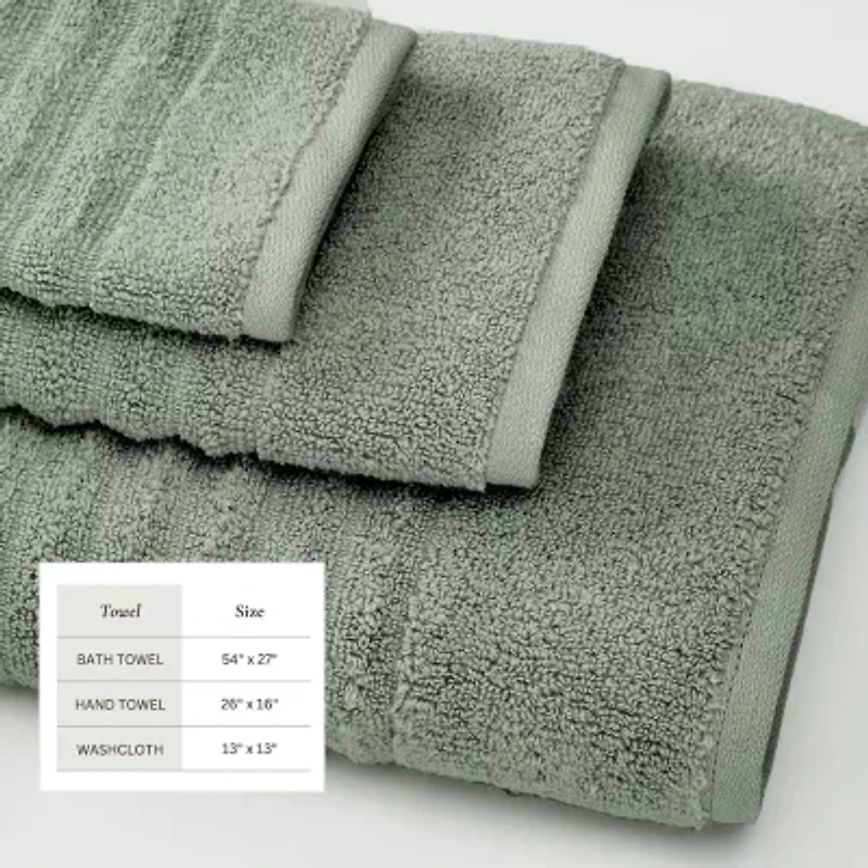 Linery Luxurious Cotton 6-pc. Quick Dry Bath Towel Set