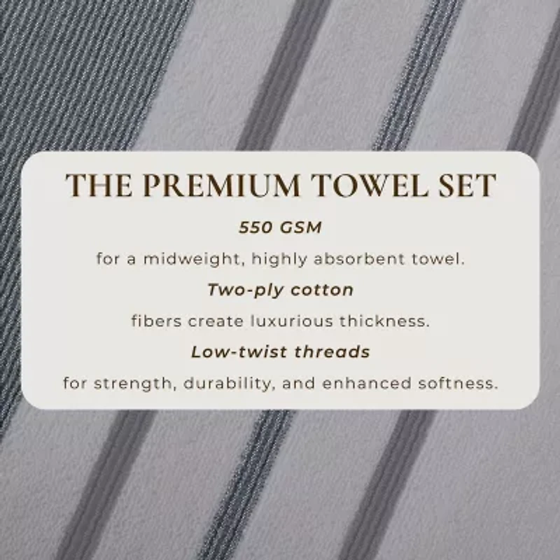 Linery Cotton Decorative 6-pc. Quick Dry Bath Towel Set