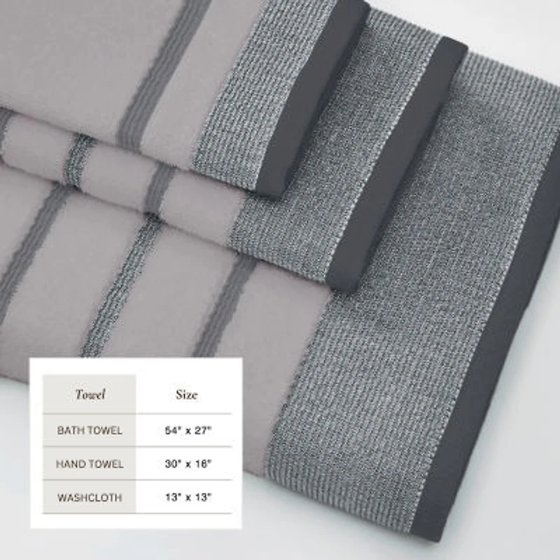 Linery Cotton Decorative 6-pc. Quick Dry Bath Towel Set