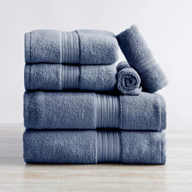 Linery Cotton Everyday 6-pc. Quick Dry Bath Towel Set