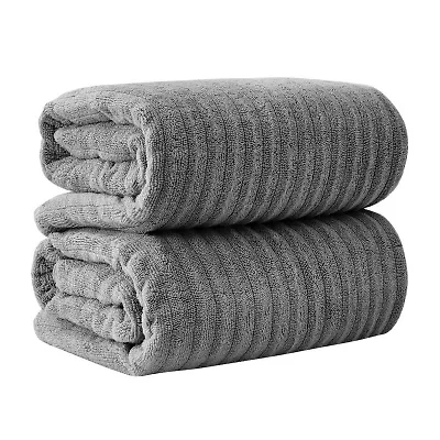 Linery Cotton Textured 2 Pc Oversized Bath Sheet