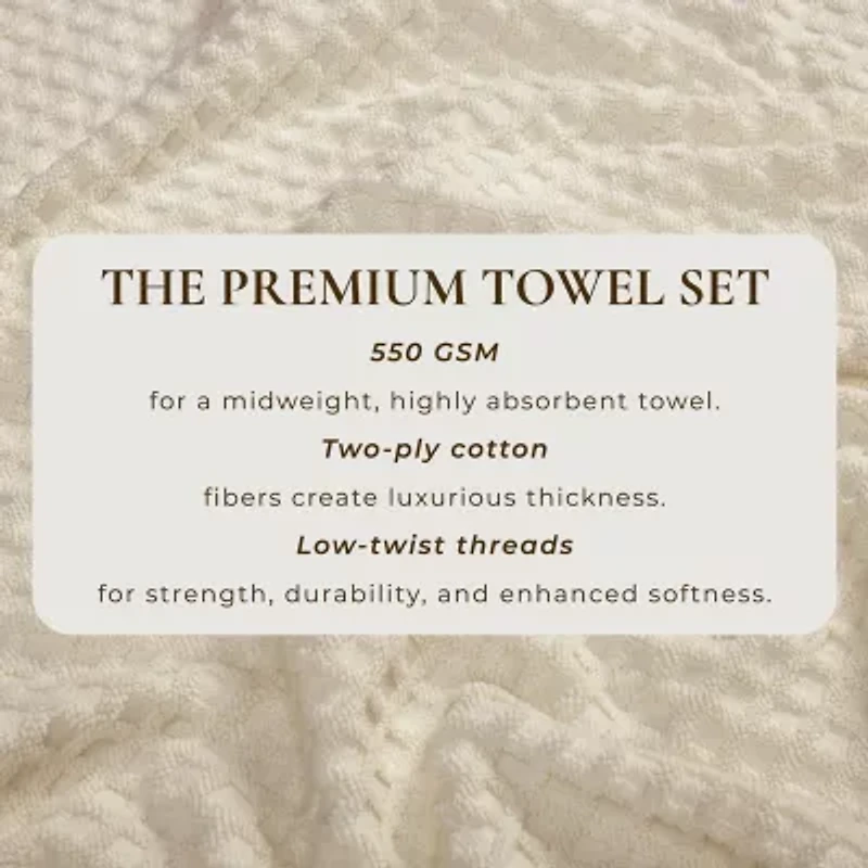 Linery Solid Cotton Textured Bath Sheet