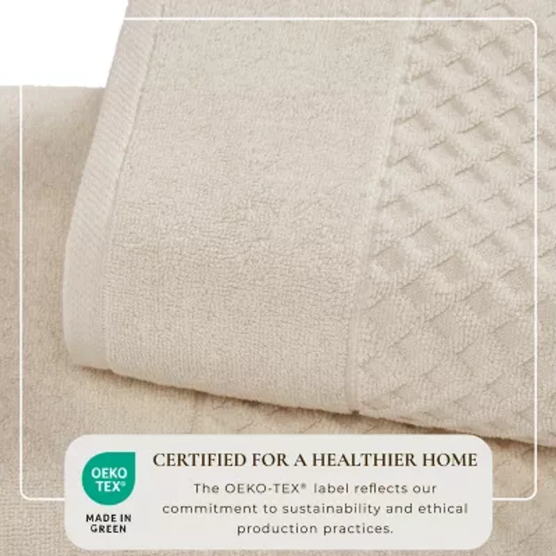 Linery Solid Cotton Textured Bath Sheet