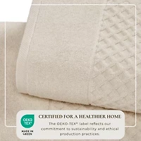 Linery Solid Cotton Textured Bath Sheet