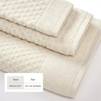 Linery Solid Cotton Textured Bath Sheet