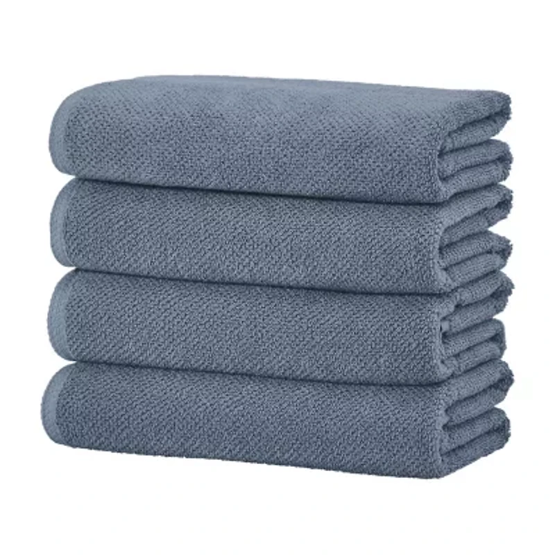 Linery Linery Cotton Quick-Dry Textured 4-pc. Quick Dry Bath Towel