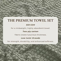Linery Cotton Quick-Dry Textured Bath Towels 4-pc. Quick Dry Diamond Bath Towel
