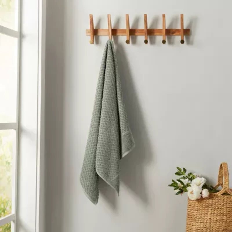 Linery Cotton Quick-Dry Textured Bath Towels 4-pc. Quick Dry Diamond Bath Towel