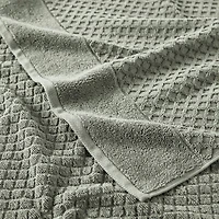 Linery Cotton Quick-Dry Textured Bath Towels 4-pc. Quick Dry Diamond Bath Towel