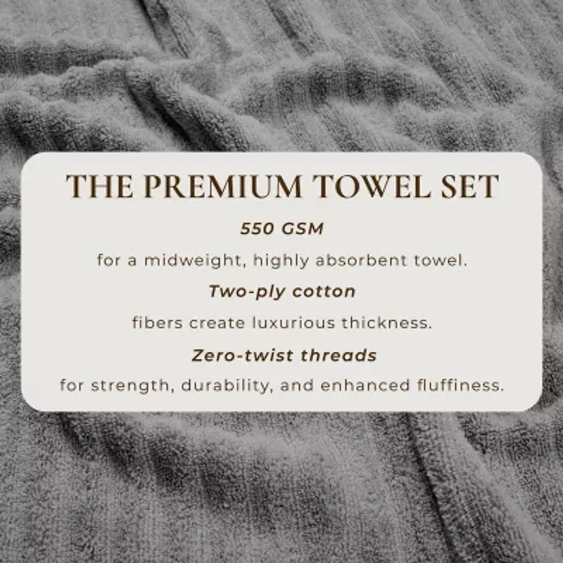 Linery Luxurious Cotton 4-pc. Quick Dry Bath Towel