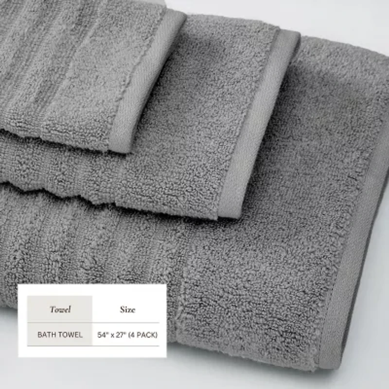 Linery Luxurious Cotton 4-pc. Quick Dry Bath Towel