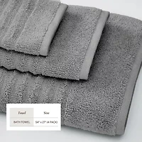 Linery Luxurious Cotton 4-pc. Quick Dry Bath Towel