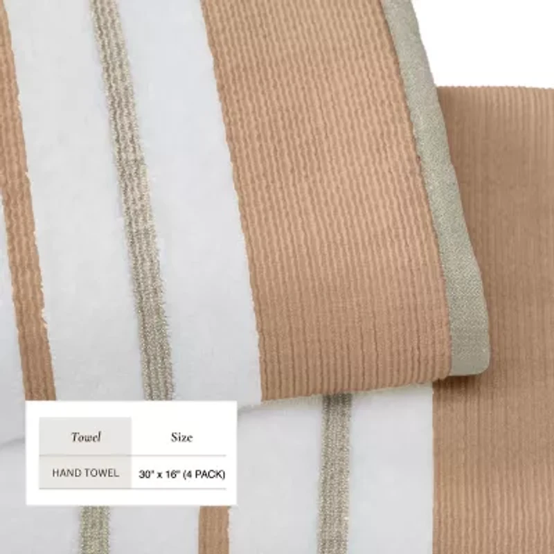 Linery Luxury Cotton Decorative 4-pc. Hand Towel